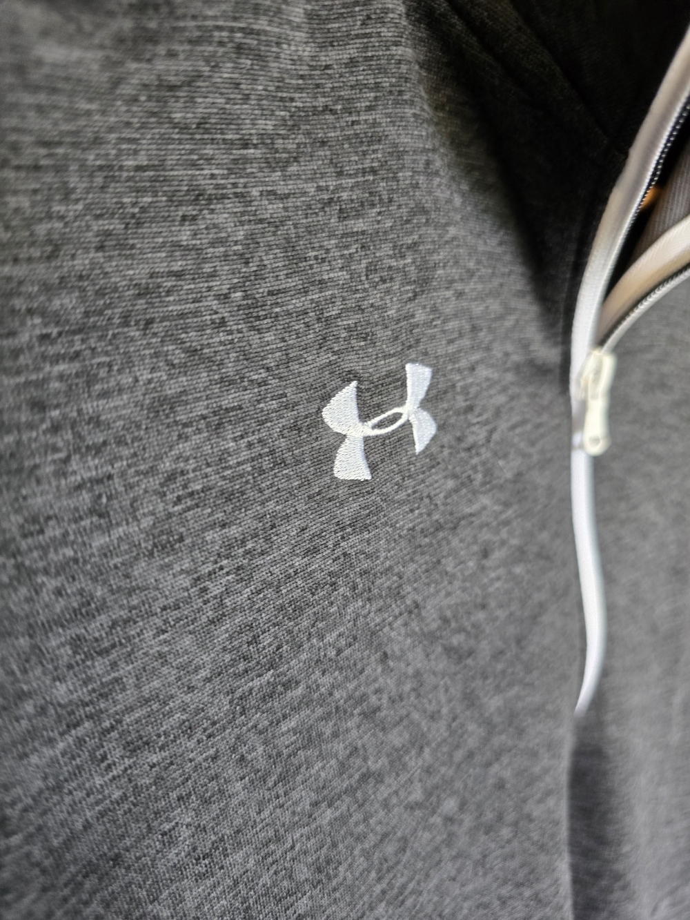 Under Armour Women's Charcoal & Black 1/4 Zip Training Top - Picture 3 of 5